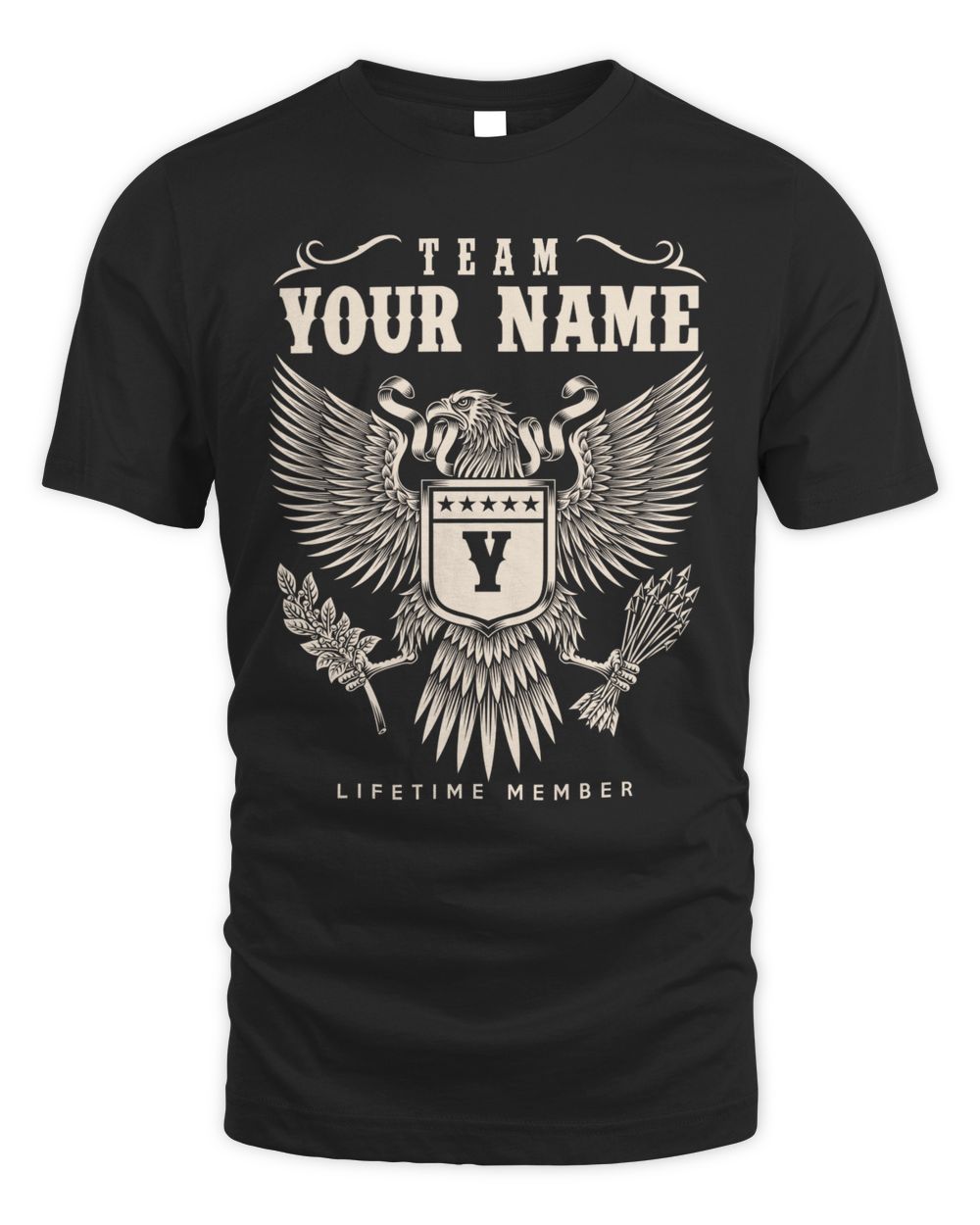 Team Your Name Customizable T-Shirt & Hoodie Men's Standard T-Shirt black s