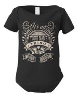 It's an YOUR NAME thing Customizable T-Shirt & Hoodie Infant Short Sleeve Bodysuit black 3m